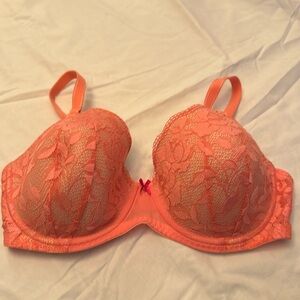 Peach Lacy bra